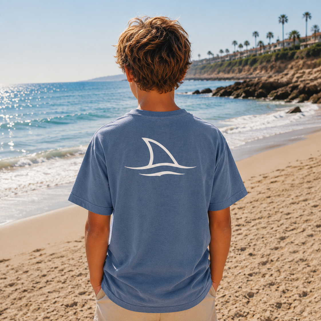 T-shirt Aileron de requin pour enfant